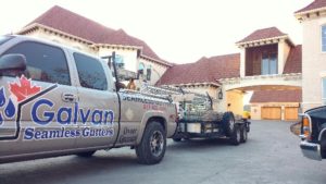 Galvan Seamless Gutters Company Truck